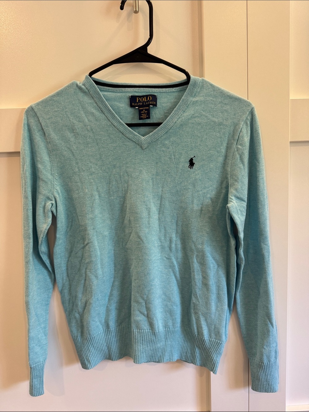 Polo by Ralph Lauren Aqua V-Neck Sweater
